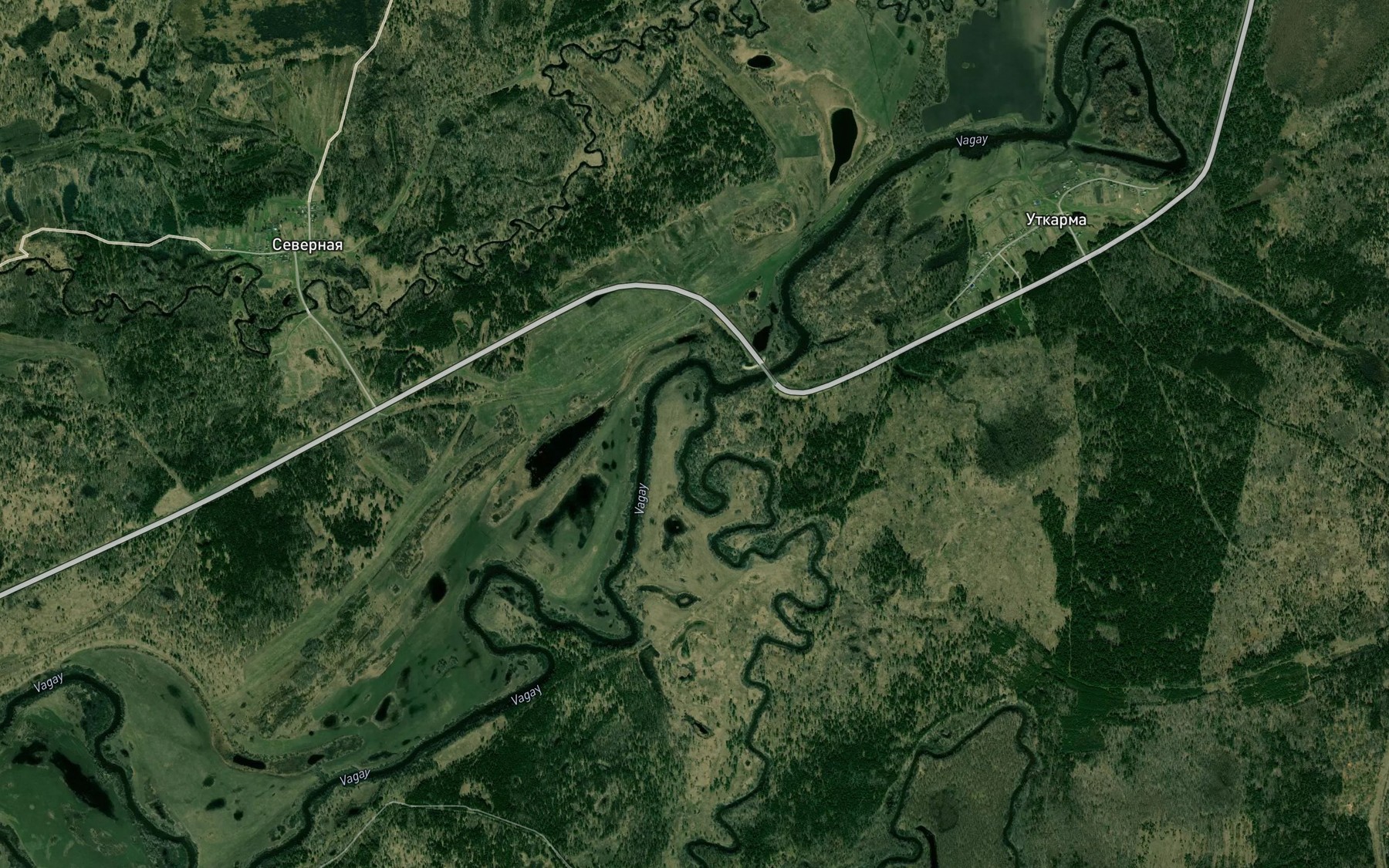 Satellite map of the Balakhley