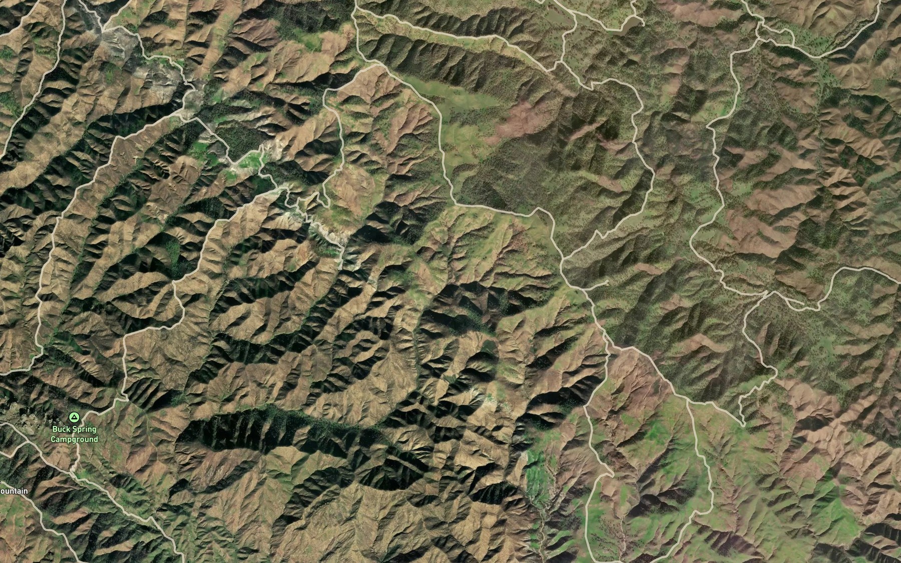Satellite map of the Jack Spring