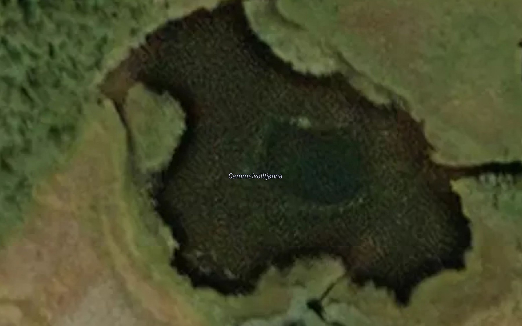 Satellite map of the Gammelvolltjorna
