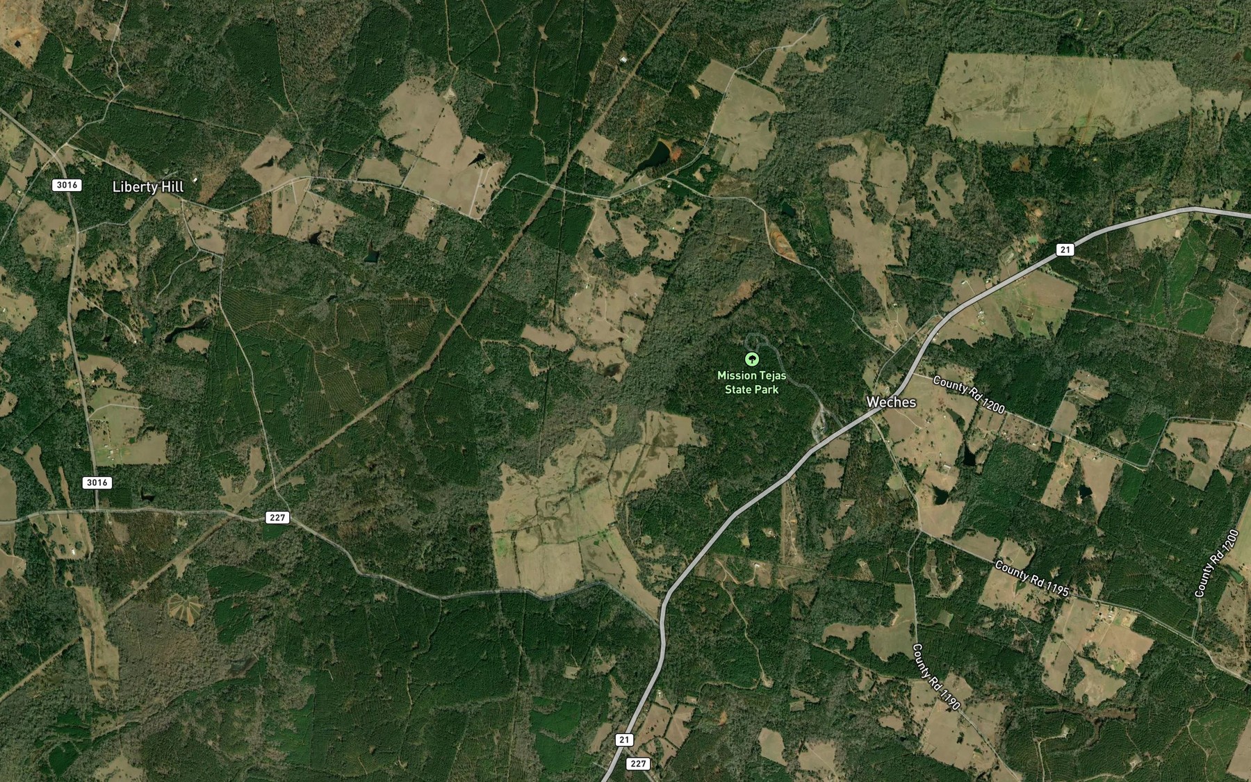Satellite map of the Butler Branch