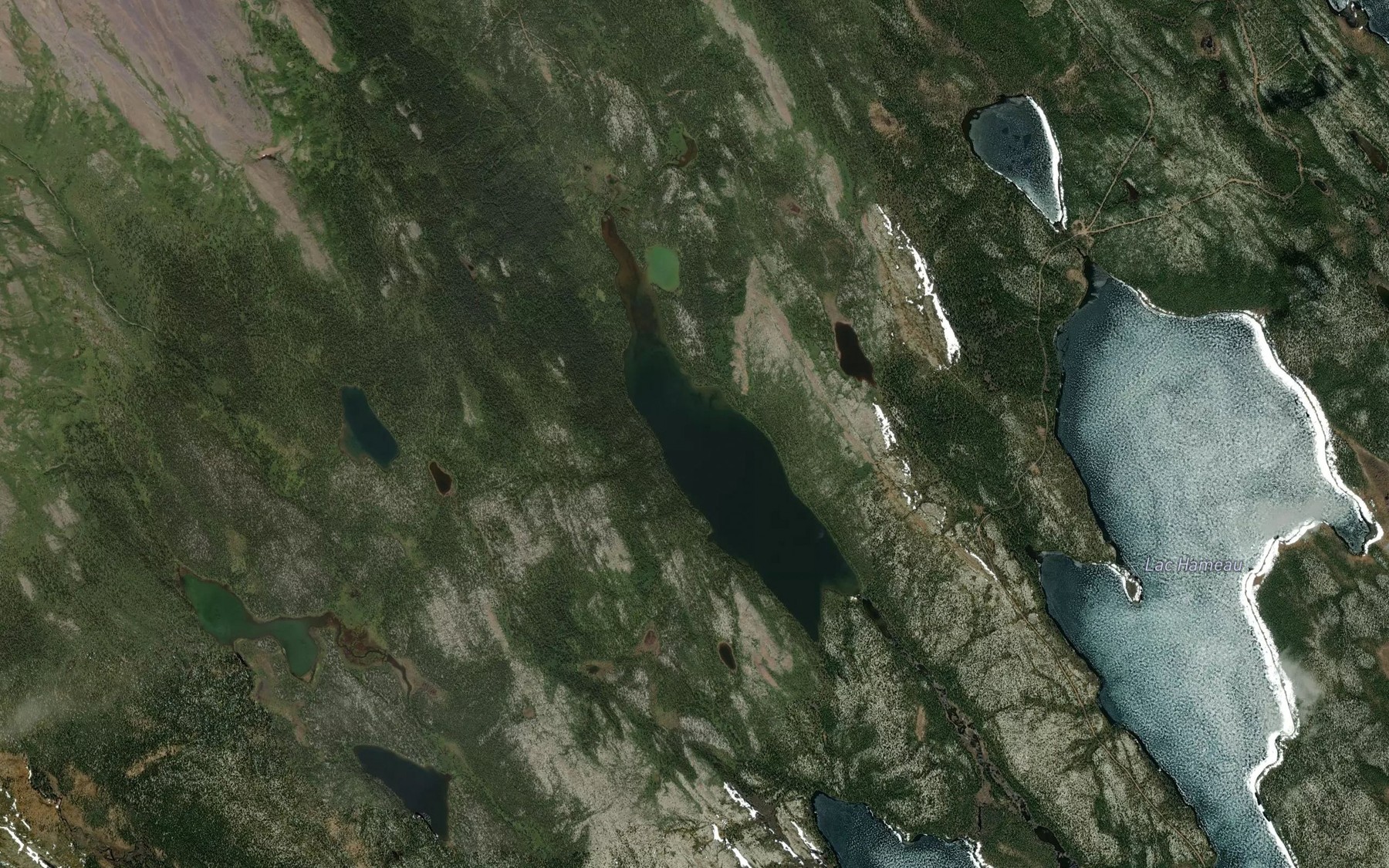 Satellite map of the Lac Mollie