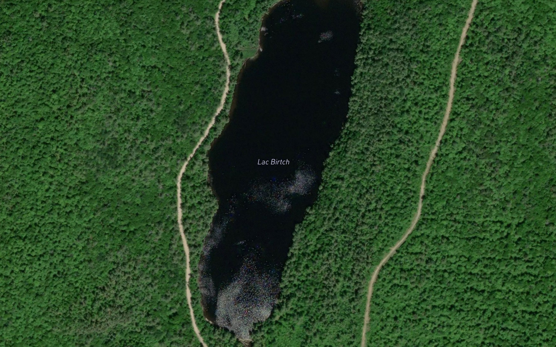 Satellite map of the Lac Birtch