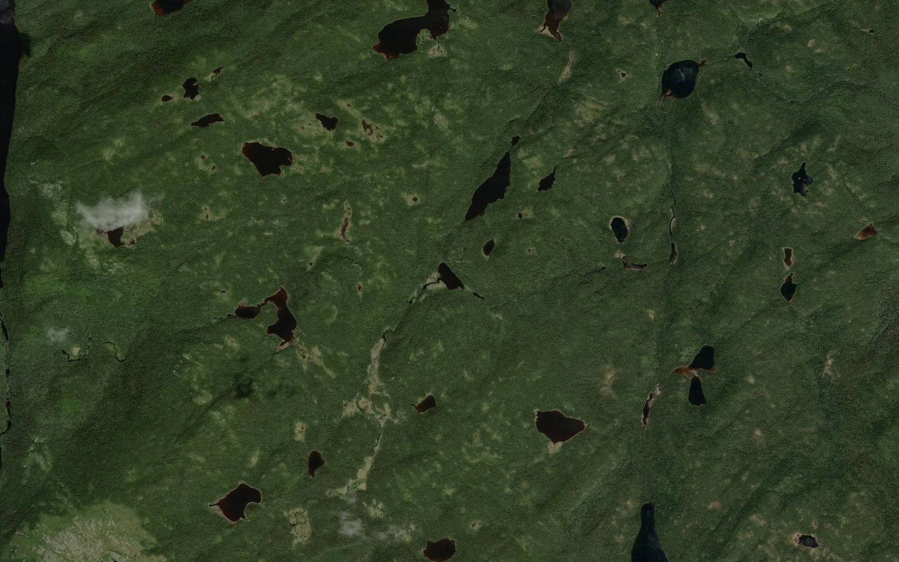 Satellite map of the Lac Lampinet