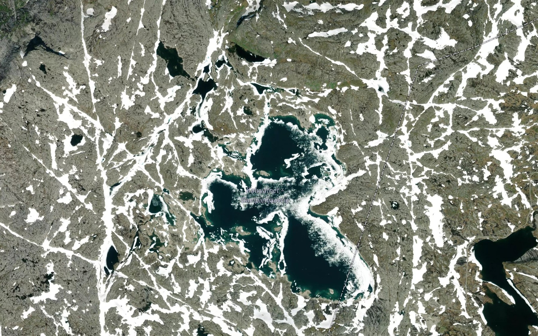 Satellite map of the Gaejsienjaevrie