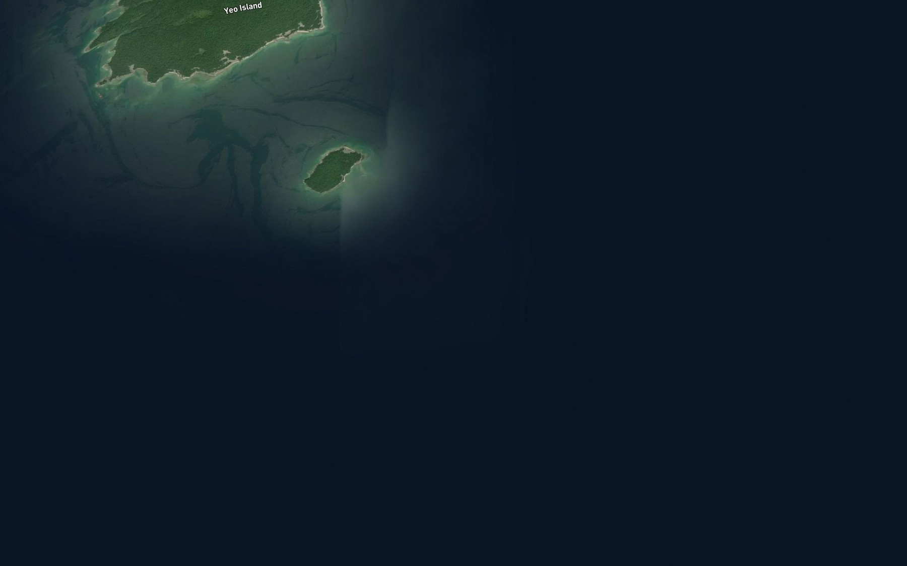 Satellite map of the Lucas Channel