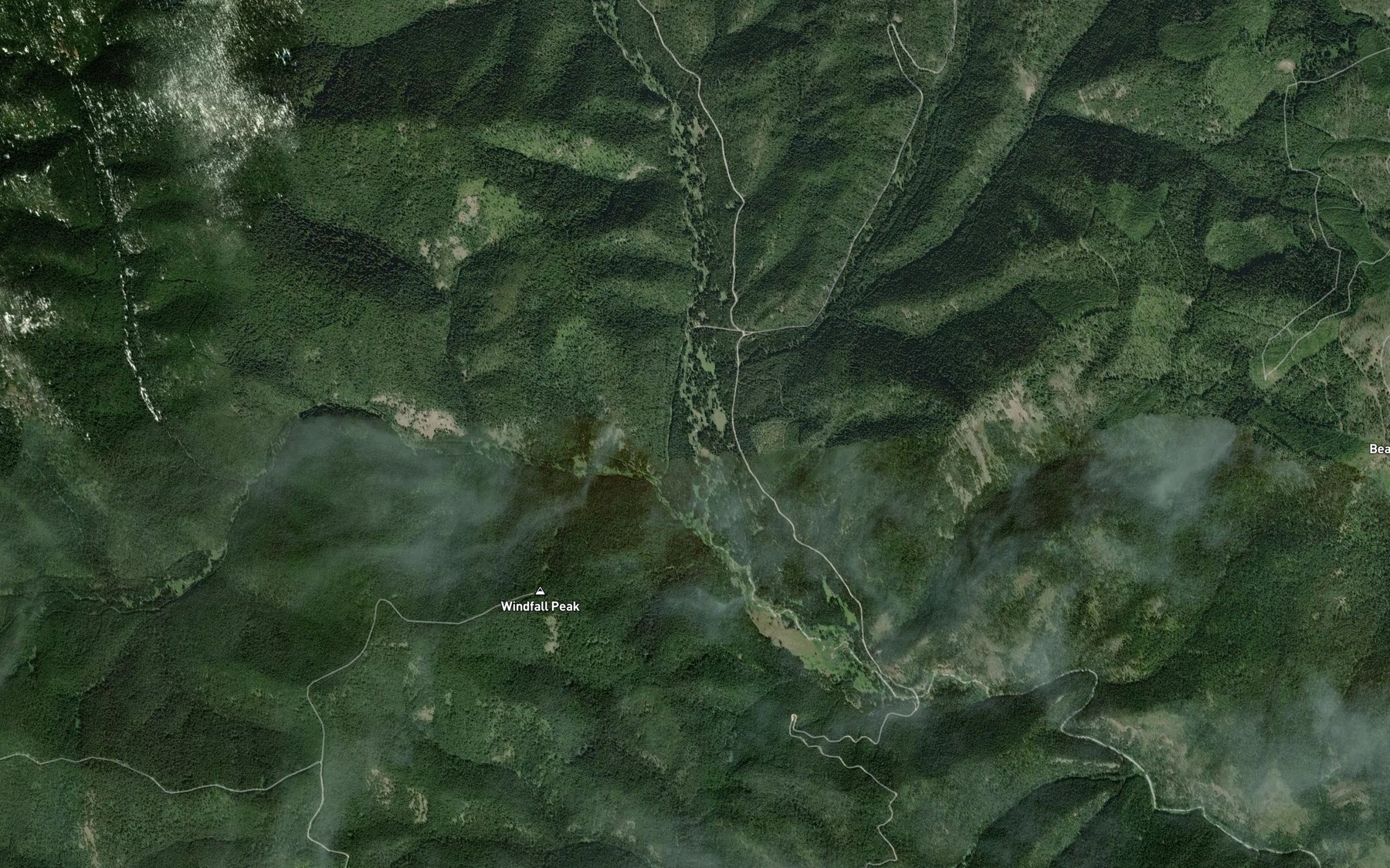Satellite map of the Buckskin Creek