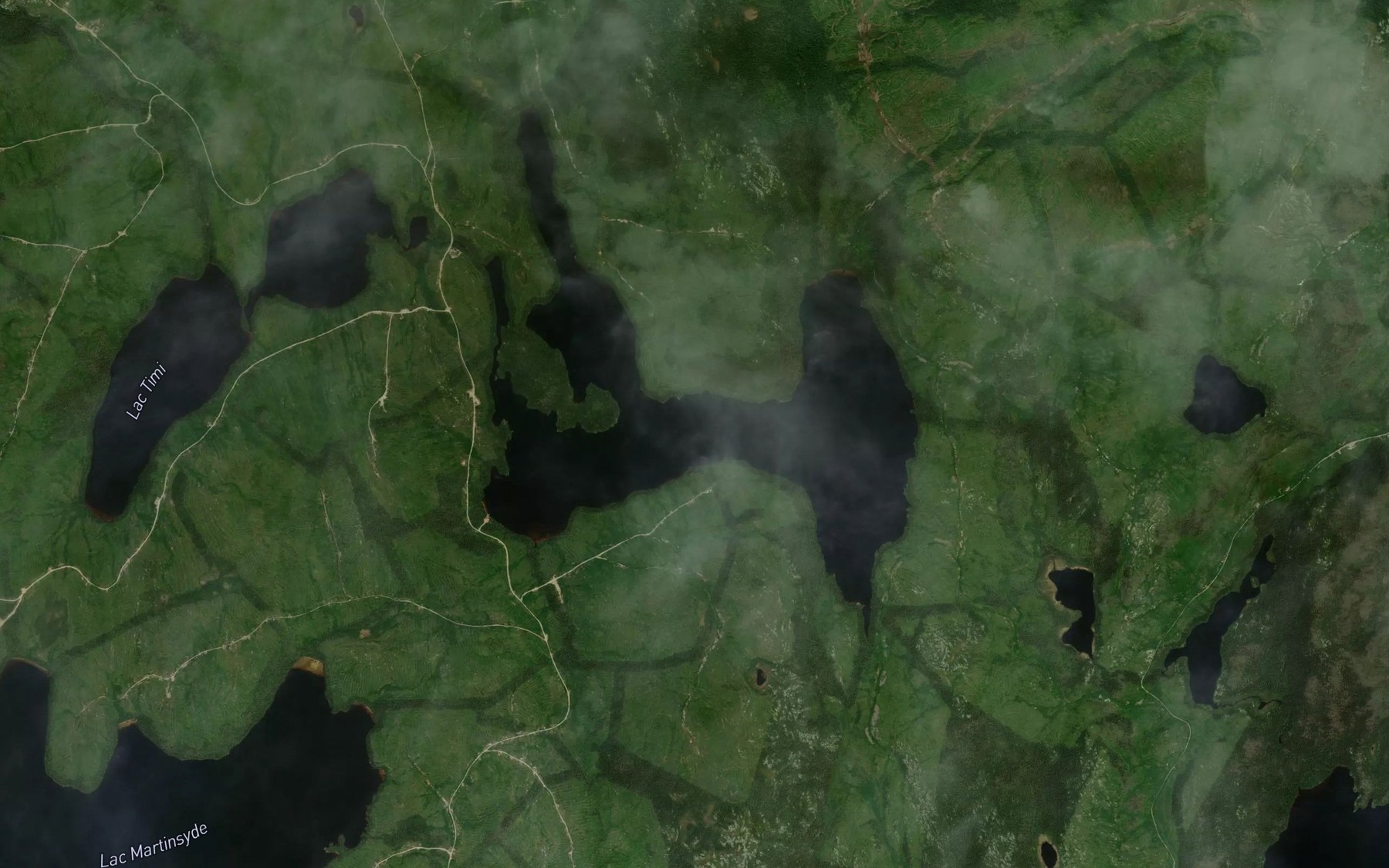 Satellite map of the Lac Quigley