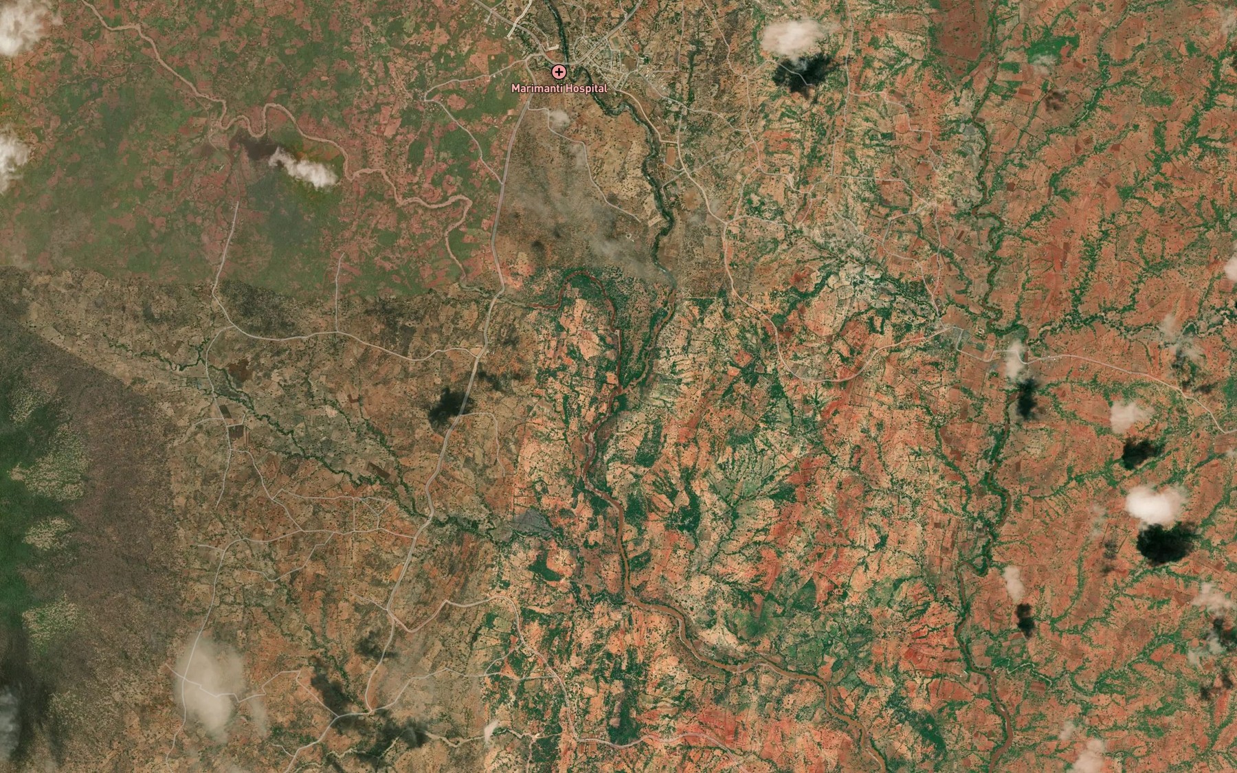 Satellite map of the Thingithu