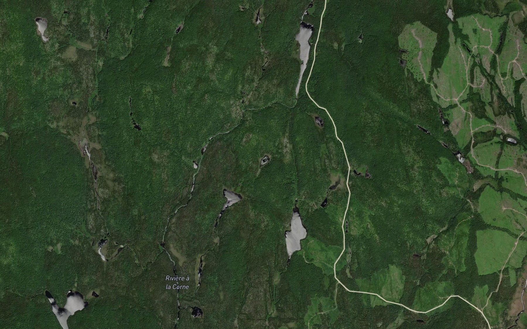 Satellite map of the Lac du Soleil
