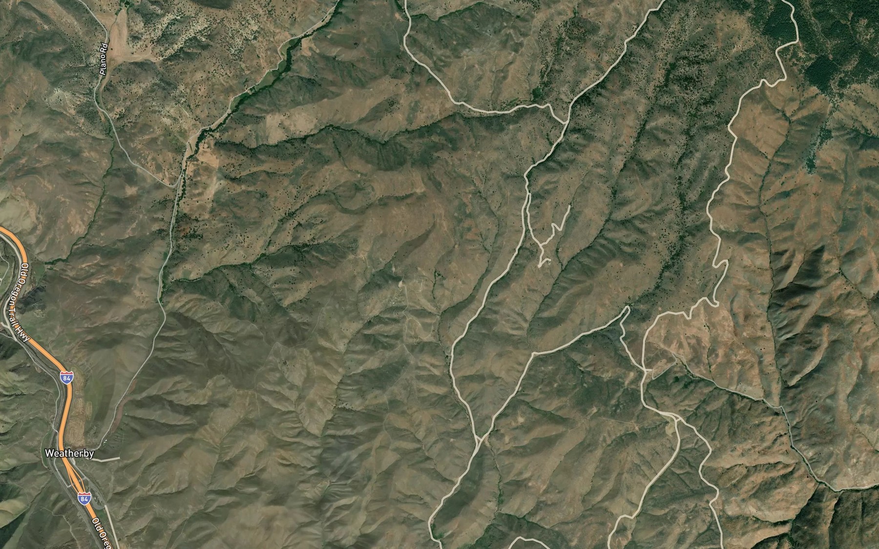 Satellite map of the Hawks Nest Spring