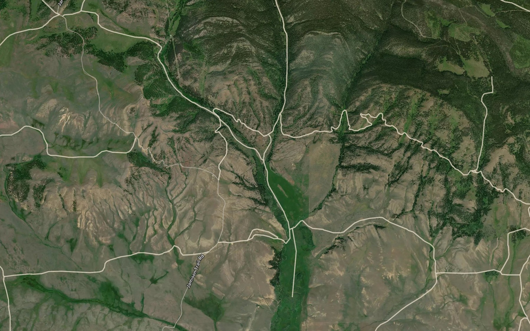 Satellite map of the Lion Creek