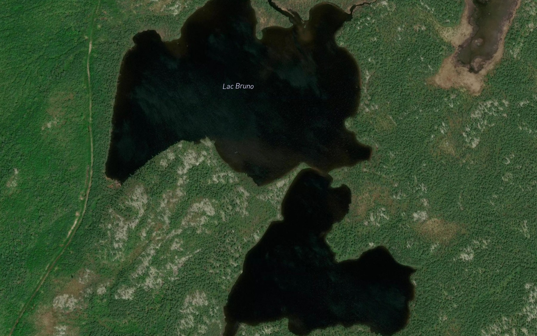 Satellite map of the Lac Bruno