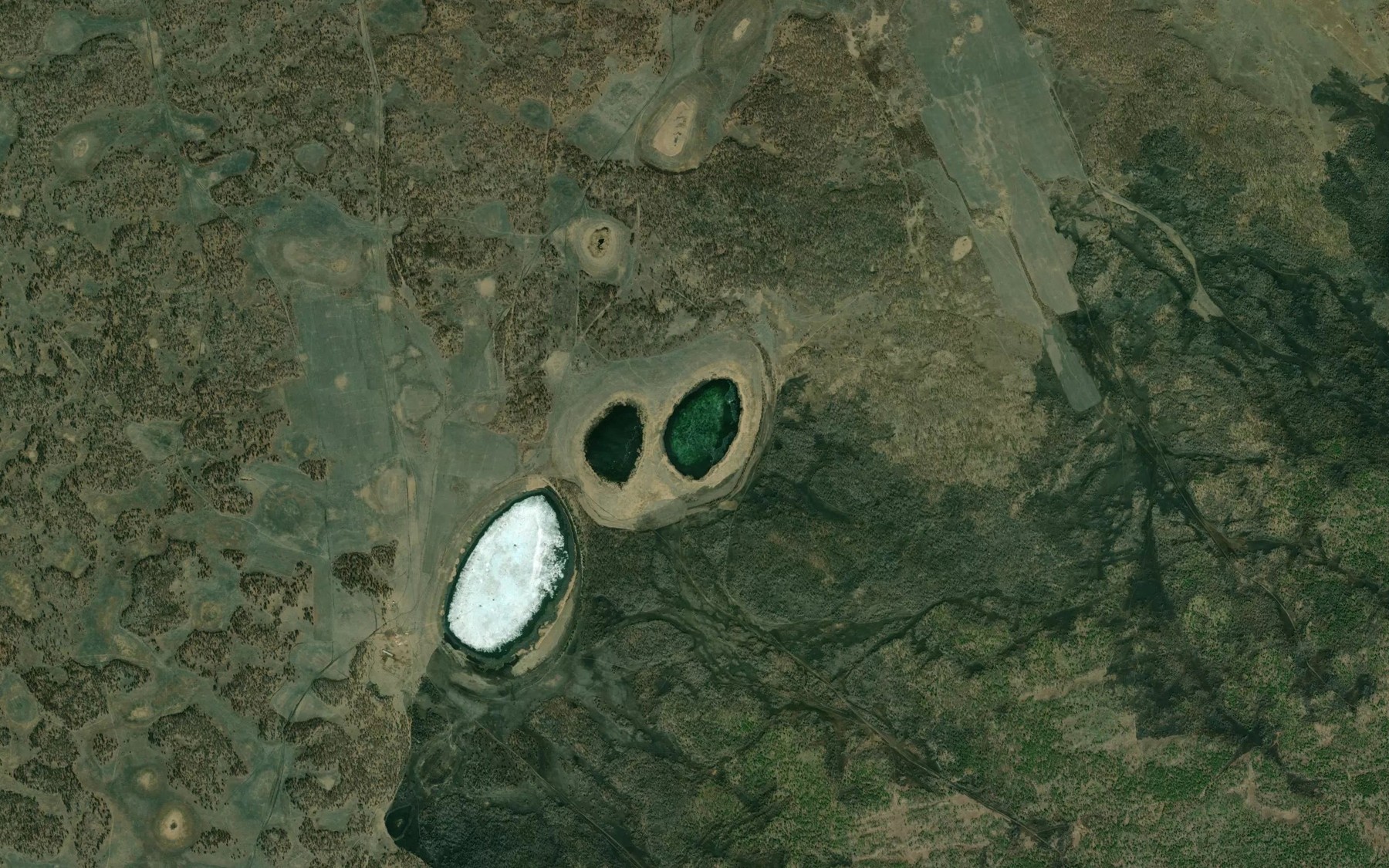 Satellite map of the Ozero Pravaya Kyrgynda