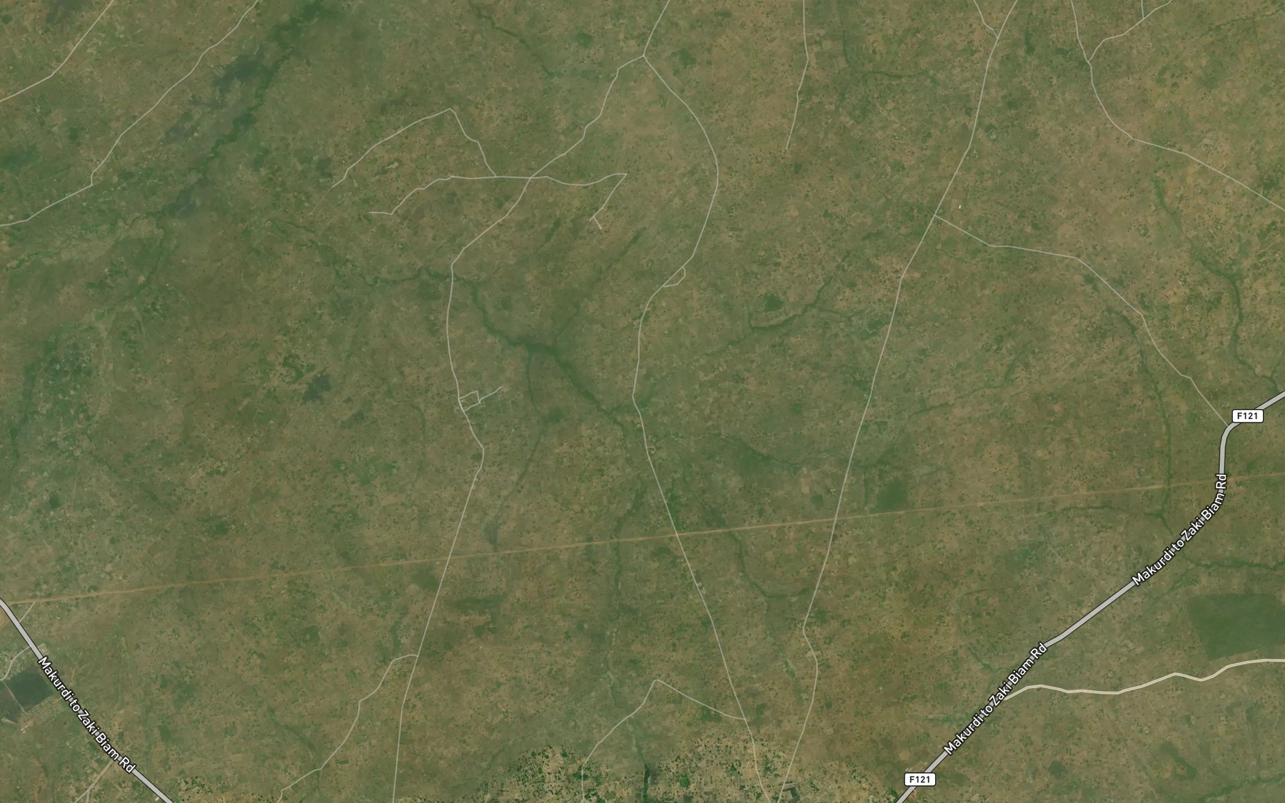 Satellite map of the River Ukyough