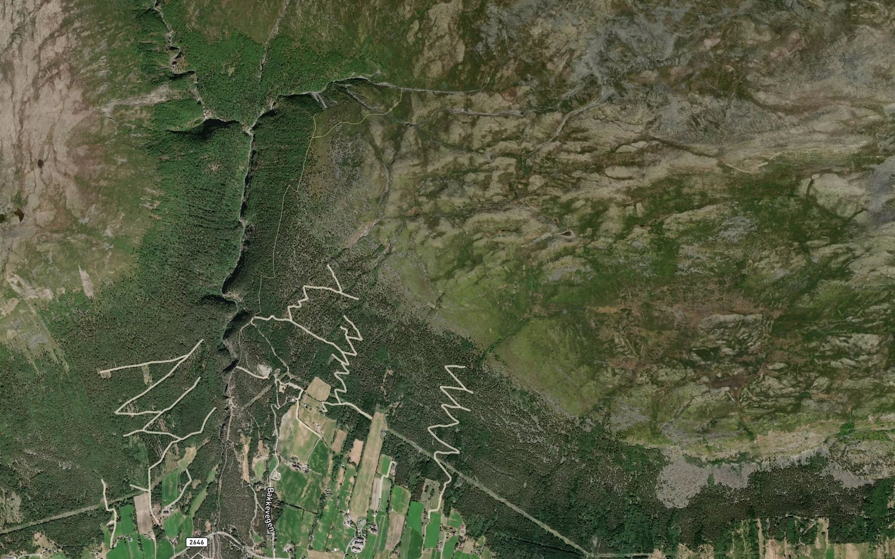 Satellite map of the Steinbakkgrove