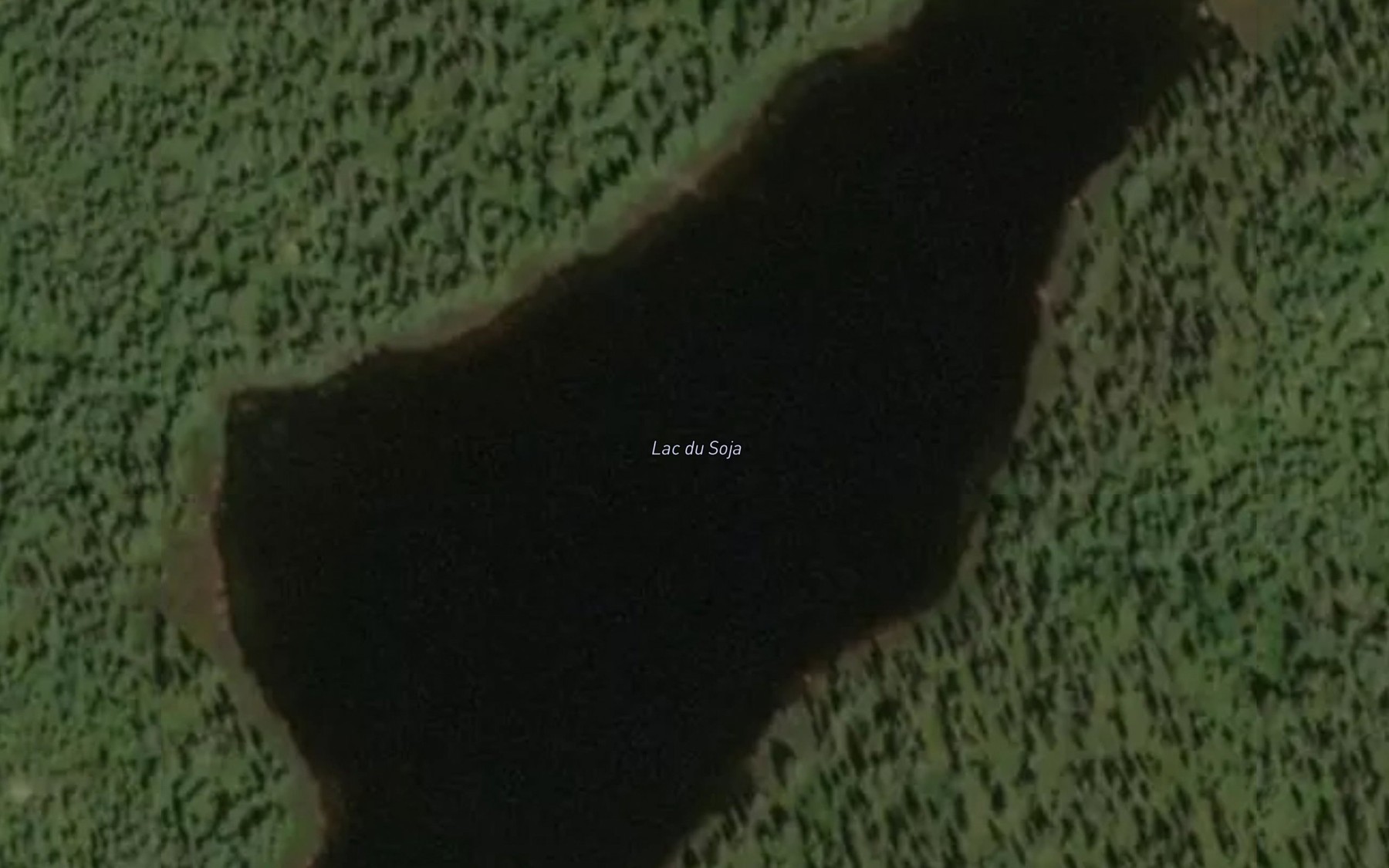 Satellite map of the Lac du Soja