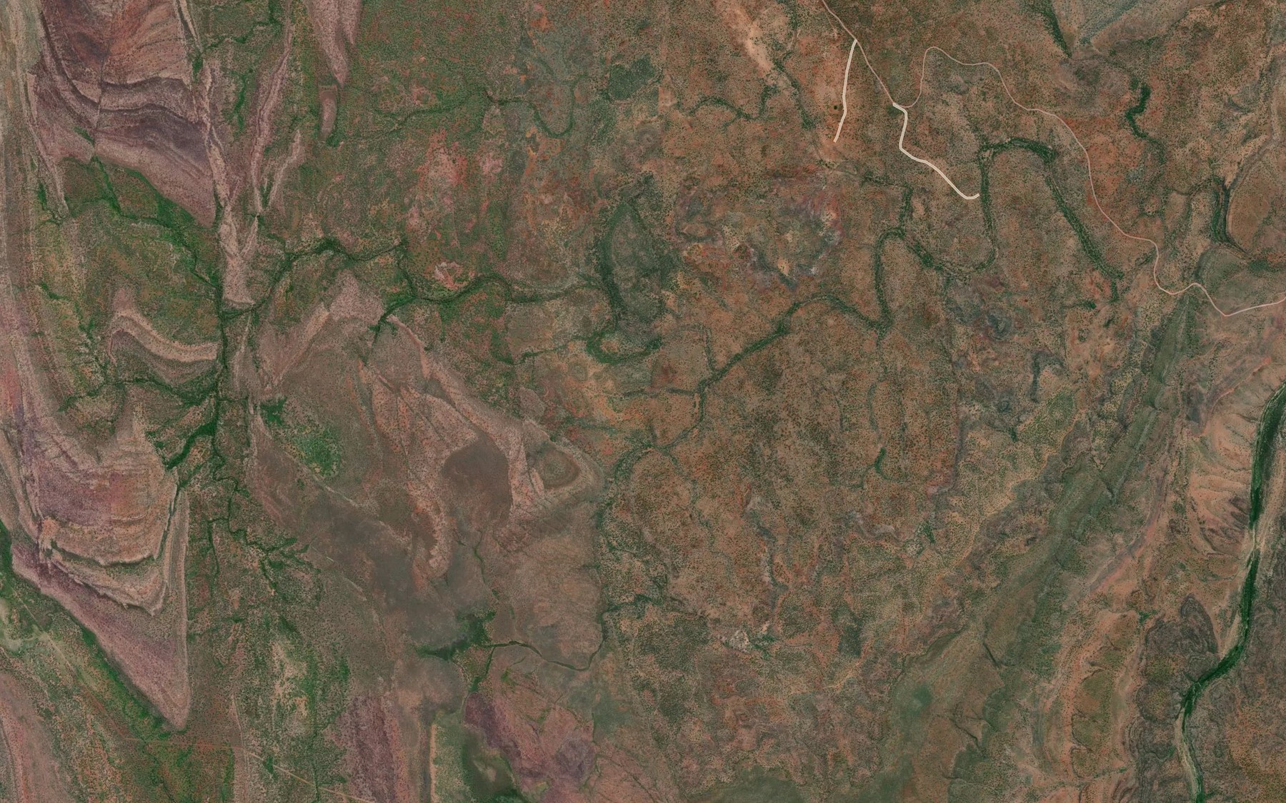 Satellite map of the Archies Creek