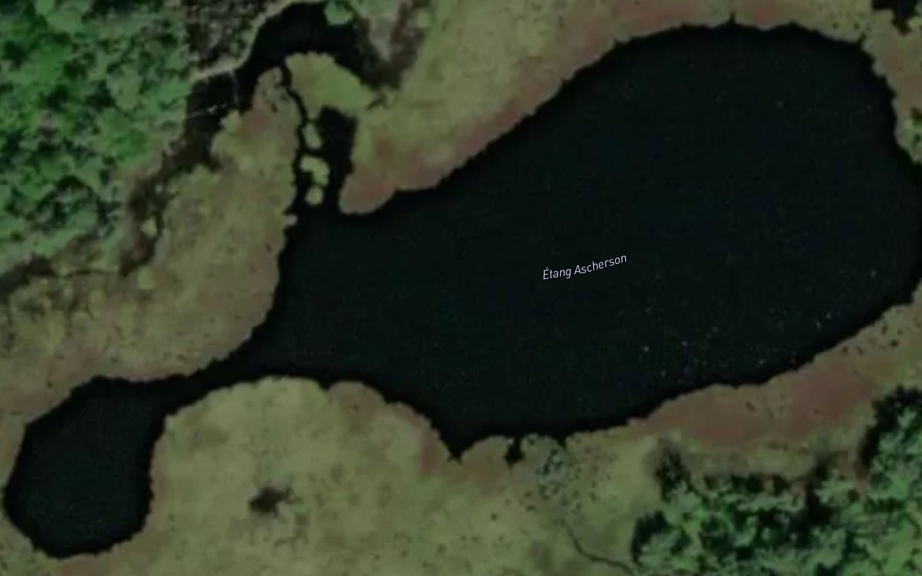 Satellite map of the Lac Ascherson