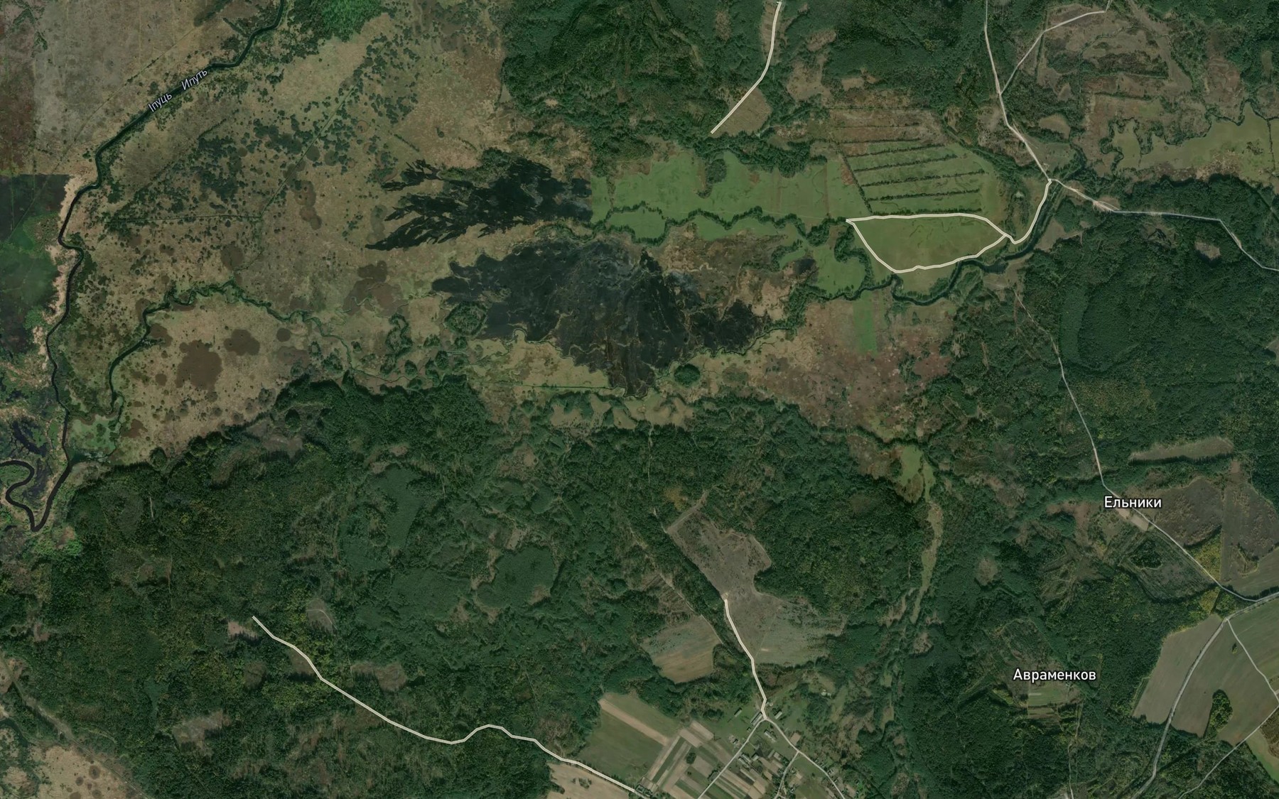 Satellite map of the Kobylenka