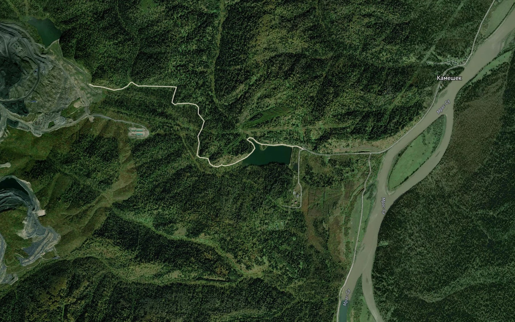 Satellite map of the Kylyn