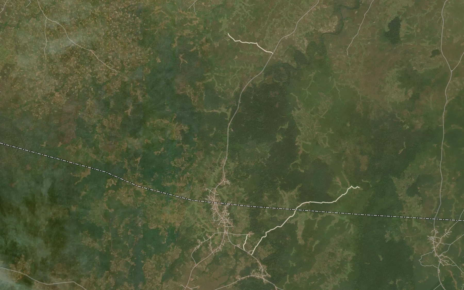 Satellite map of the River Ogboko