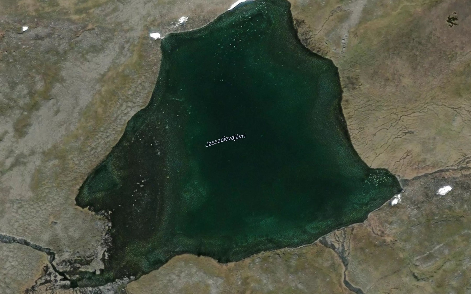 Satellite map of the Jassadievajavri