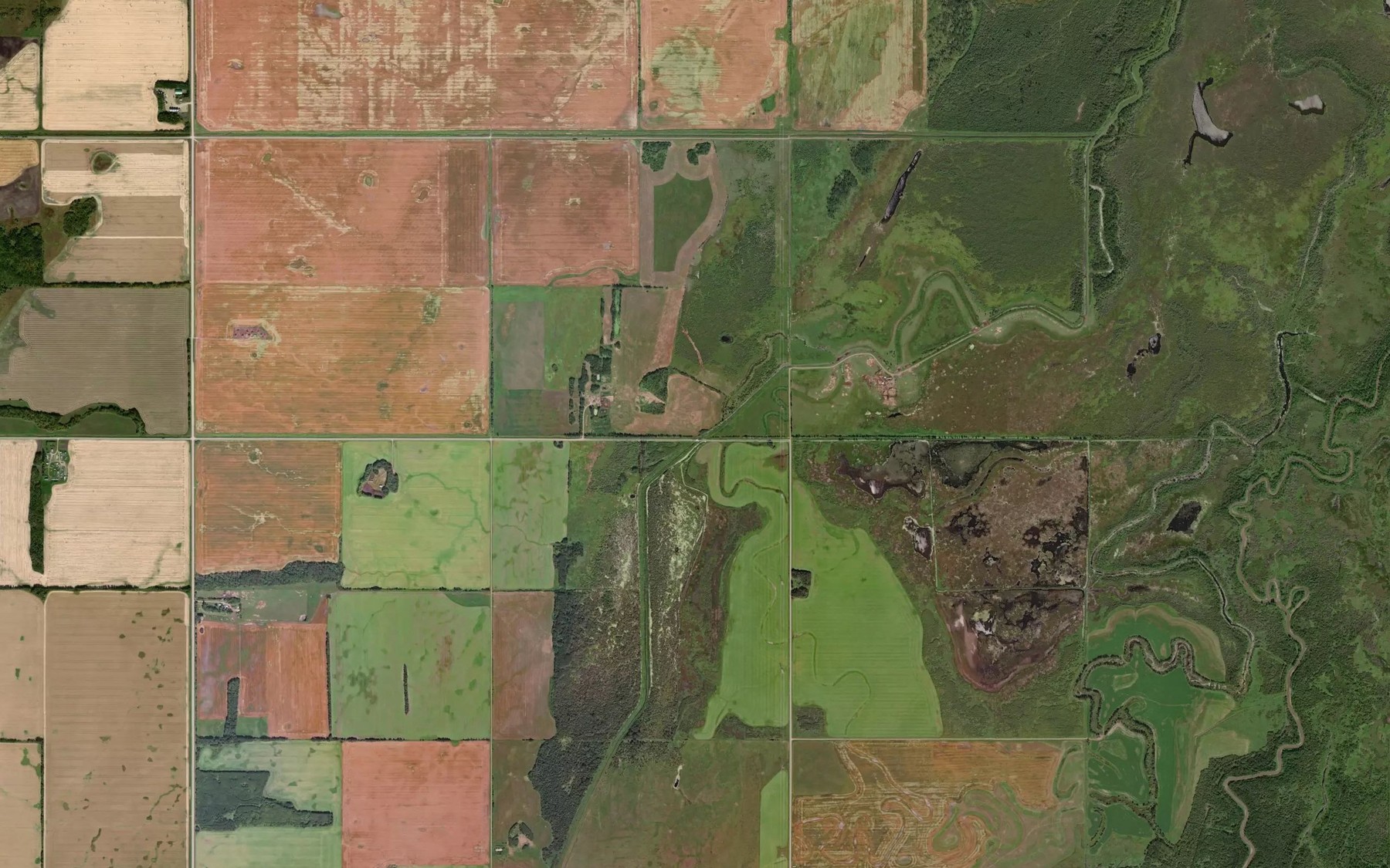 Satellite map of the McKinley Drain