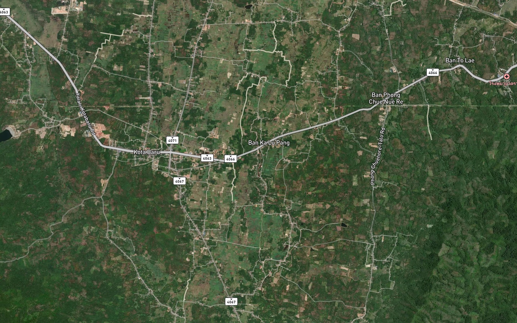 Satellite map of the Bueng Lu Po Pa Yae