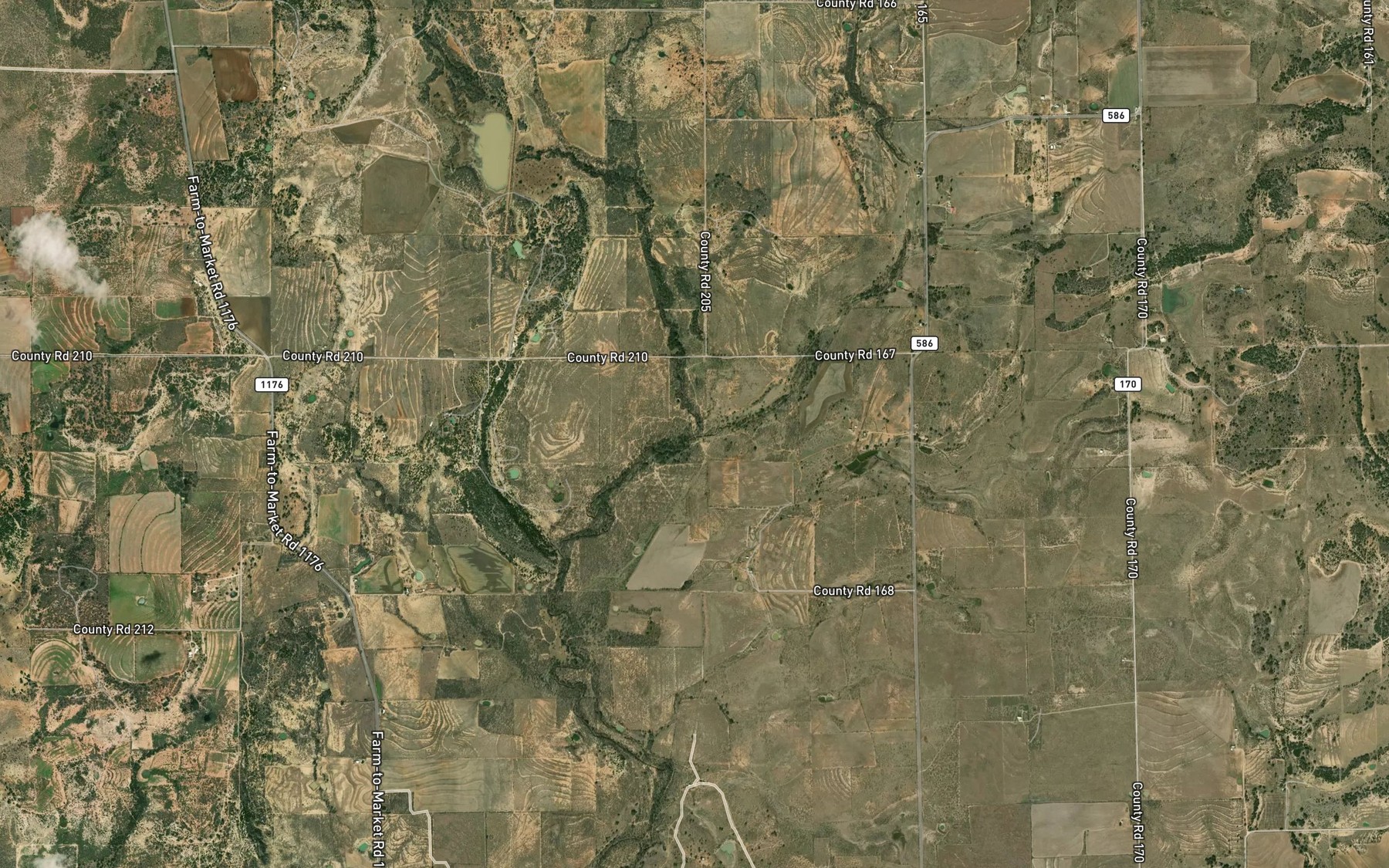 Satellite map of the East Fork Mukewater Creek