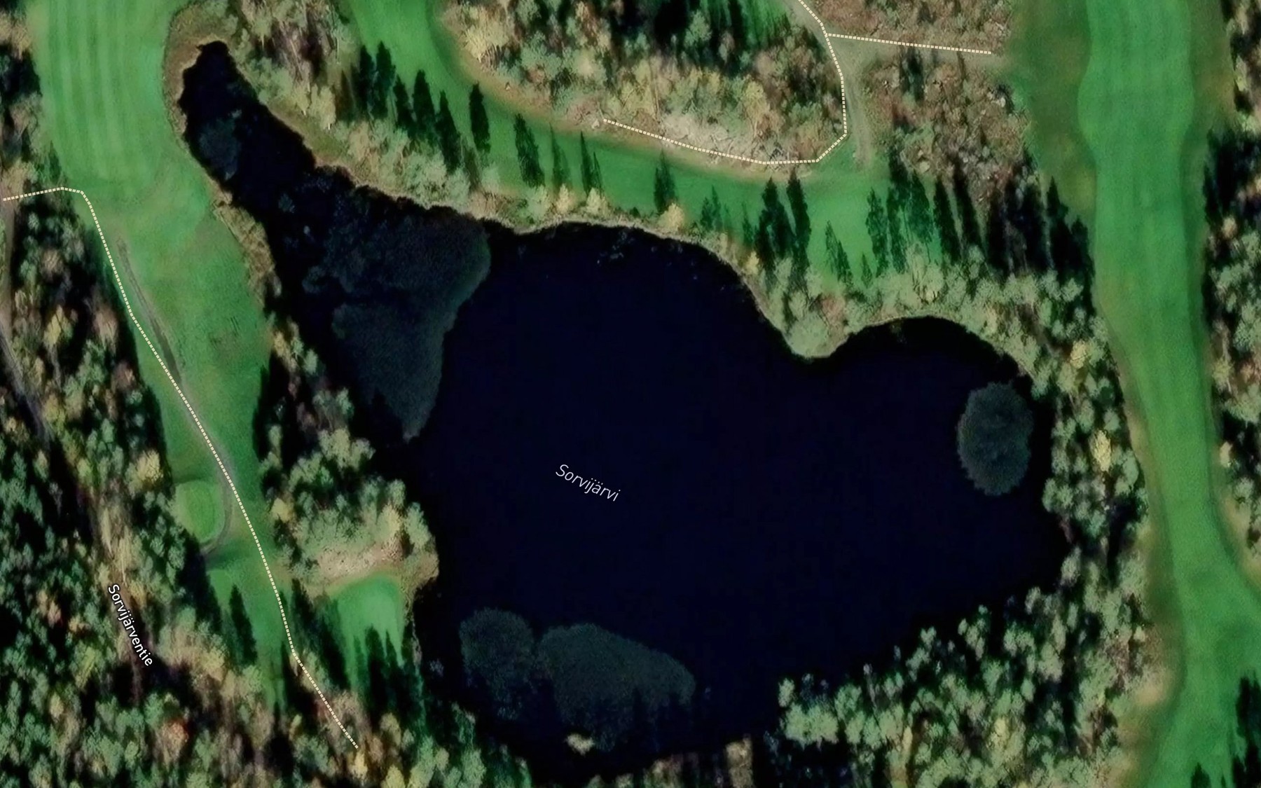 Satellite map of the Sorvijarvi