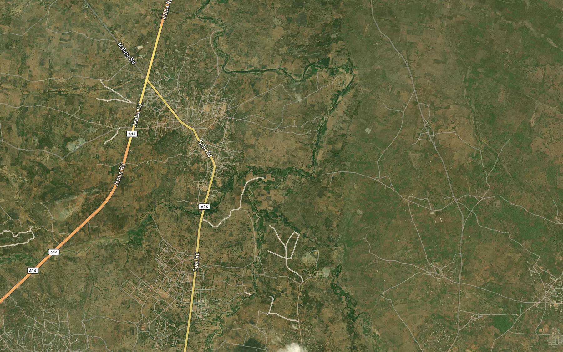 Satellite map of the River Imoru
