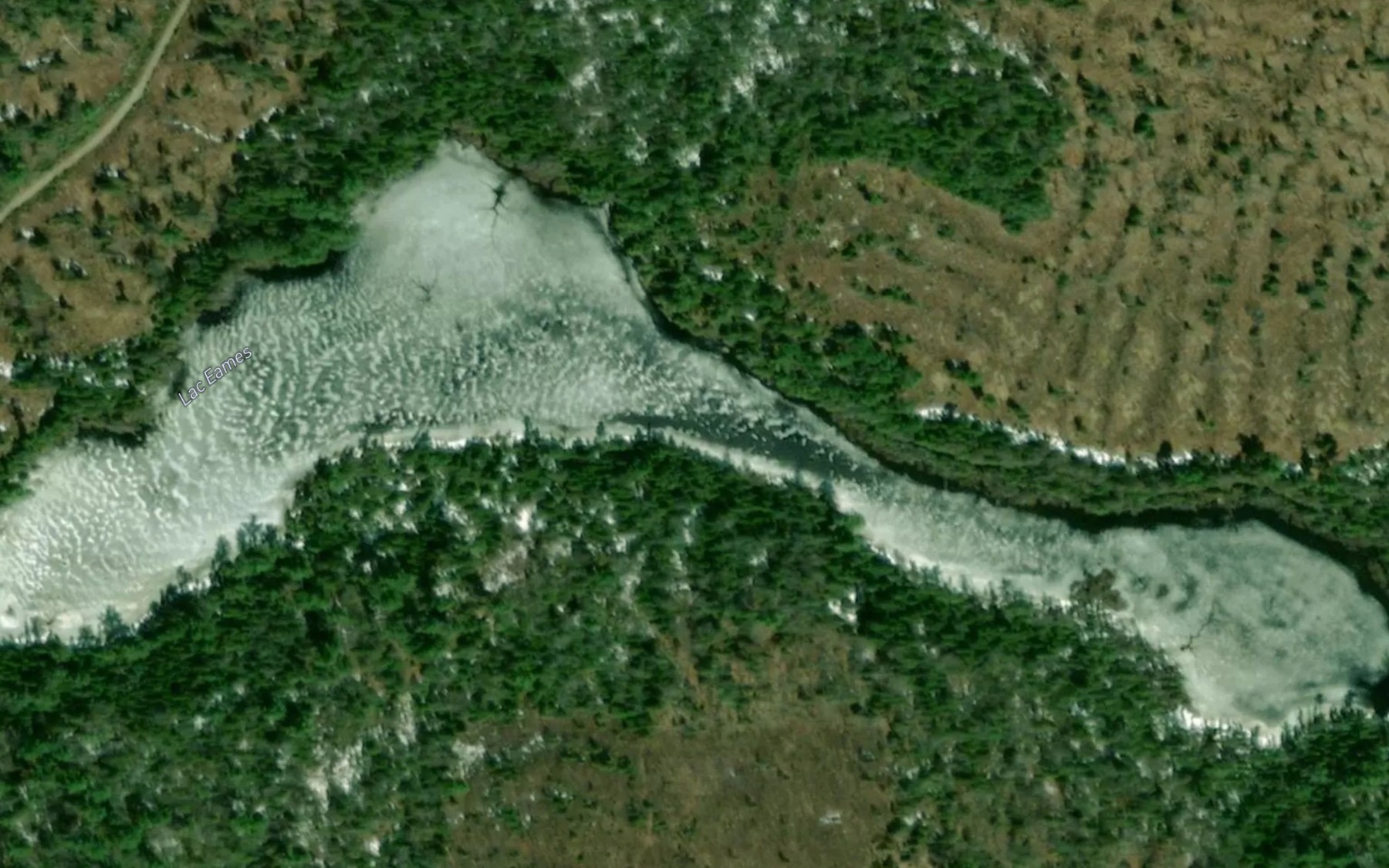 Satellite map of the Lac Eames