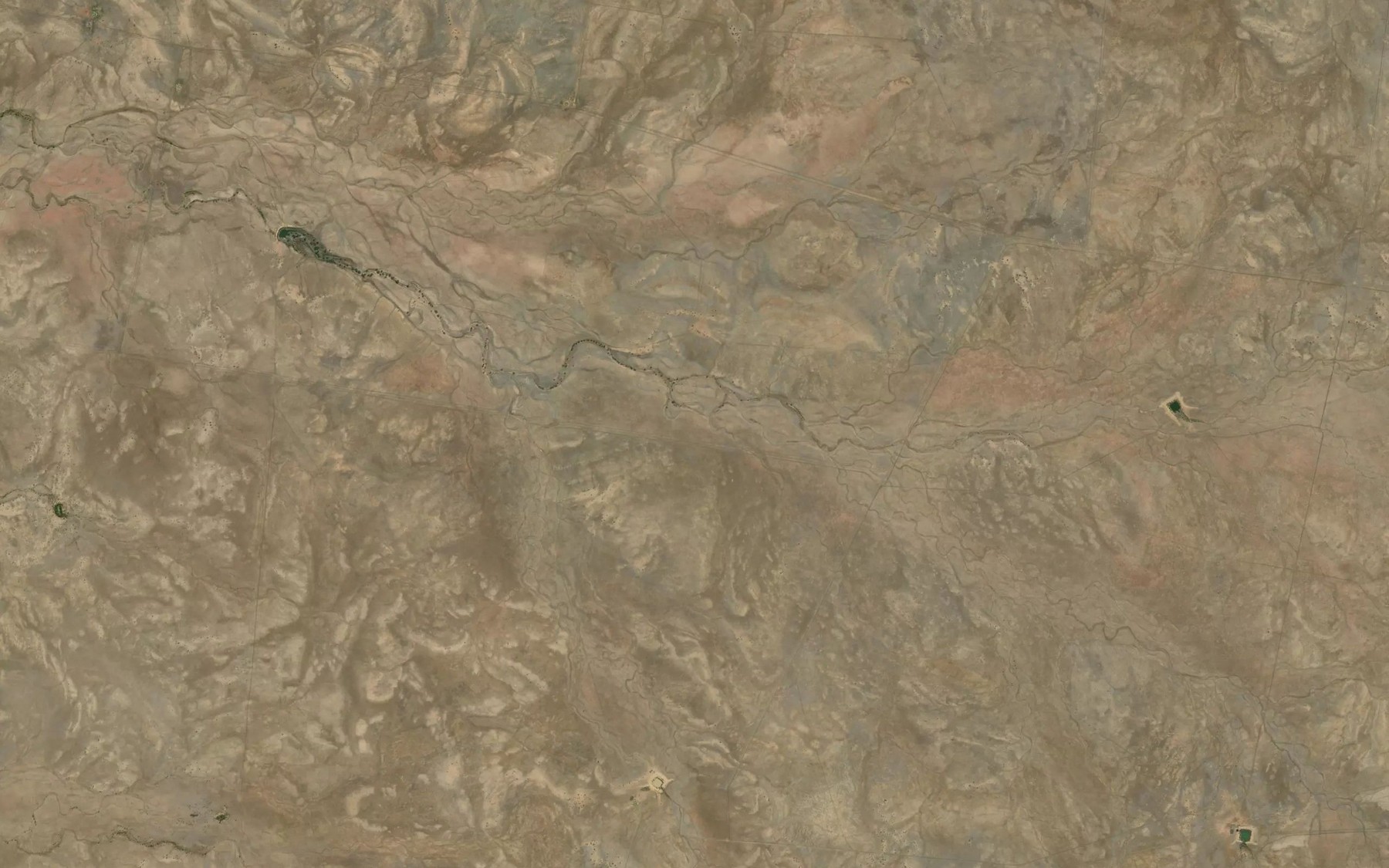 Satellite map of the Orange Creek