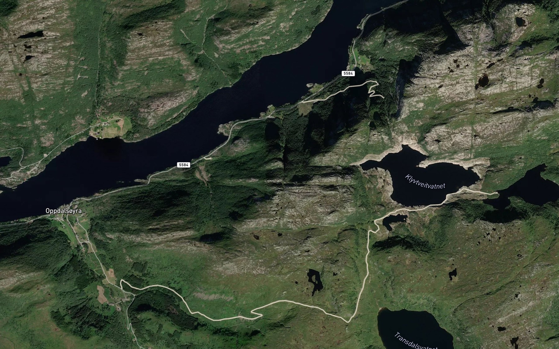 Satellite map of the Salbuelva