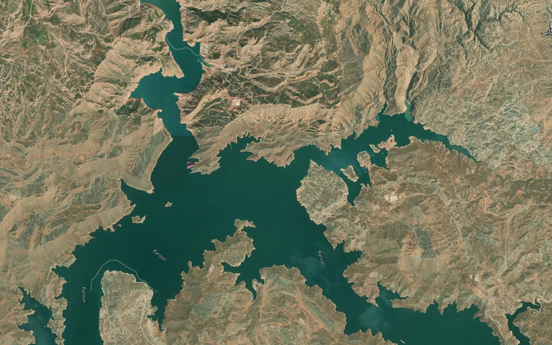 Satellite map of the Ab-e Kegars