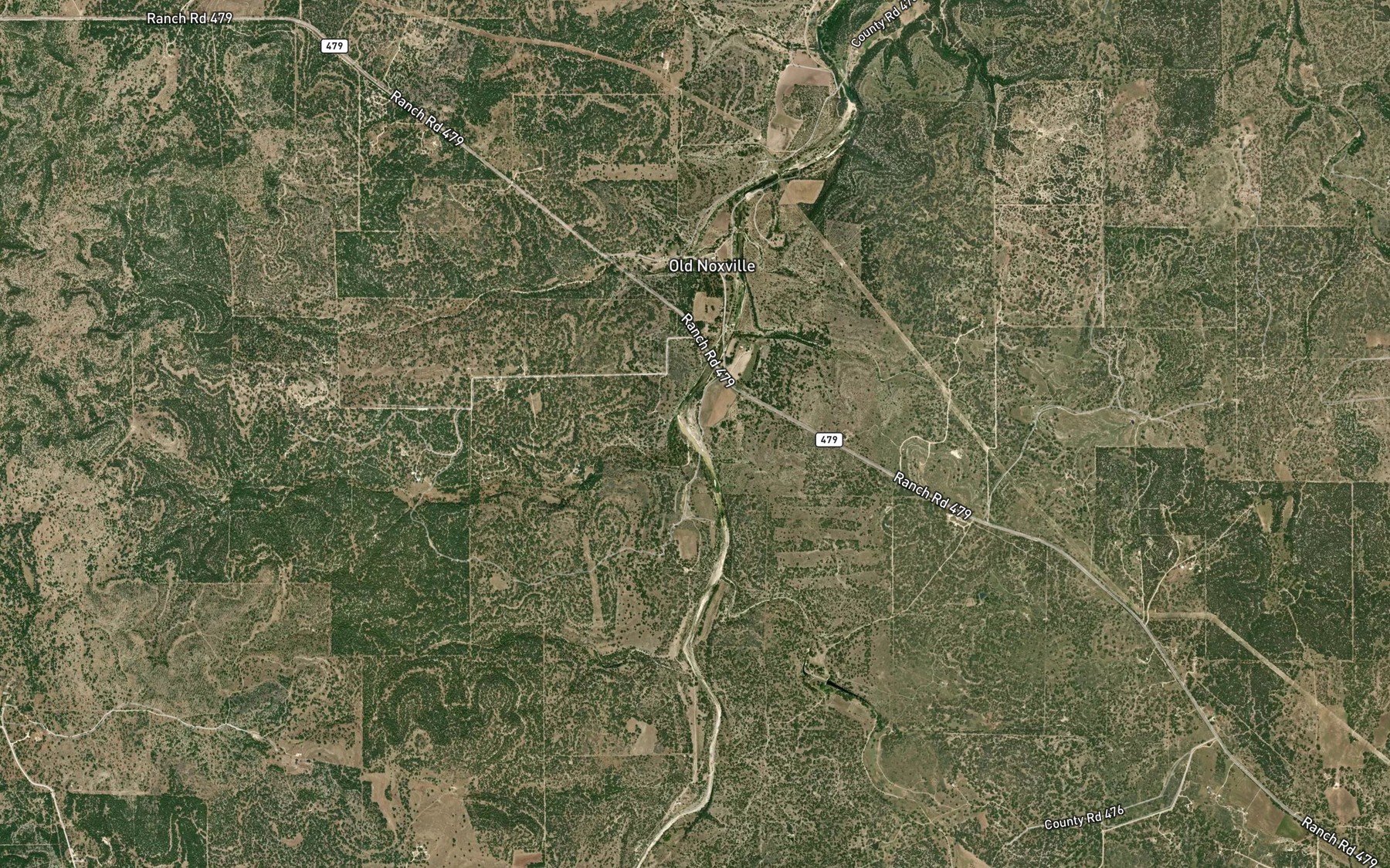 Satellite map of the Grays Branch