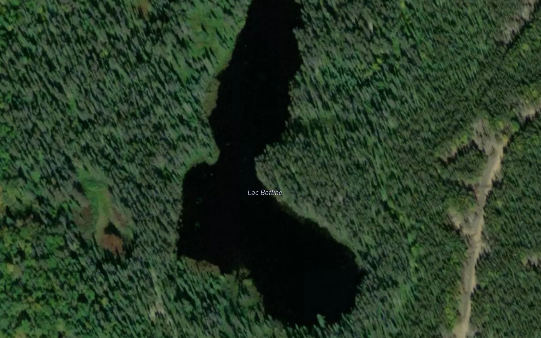 Satellite map of the Lac Bottine