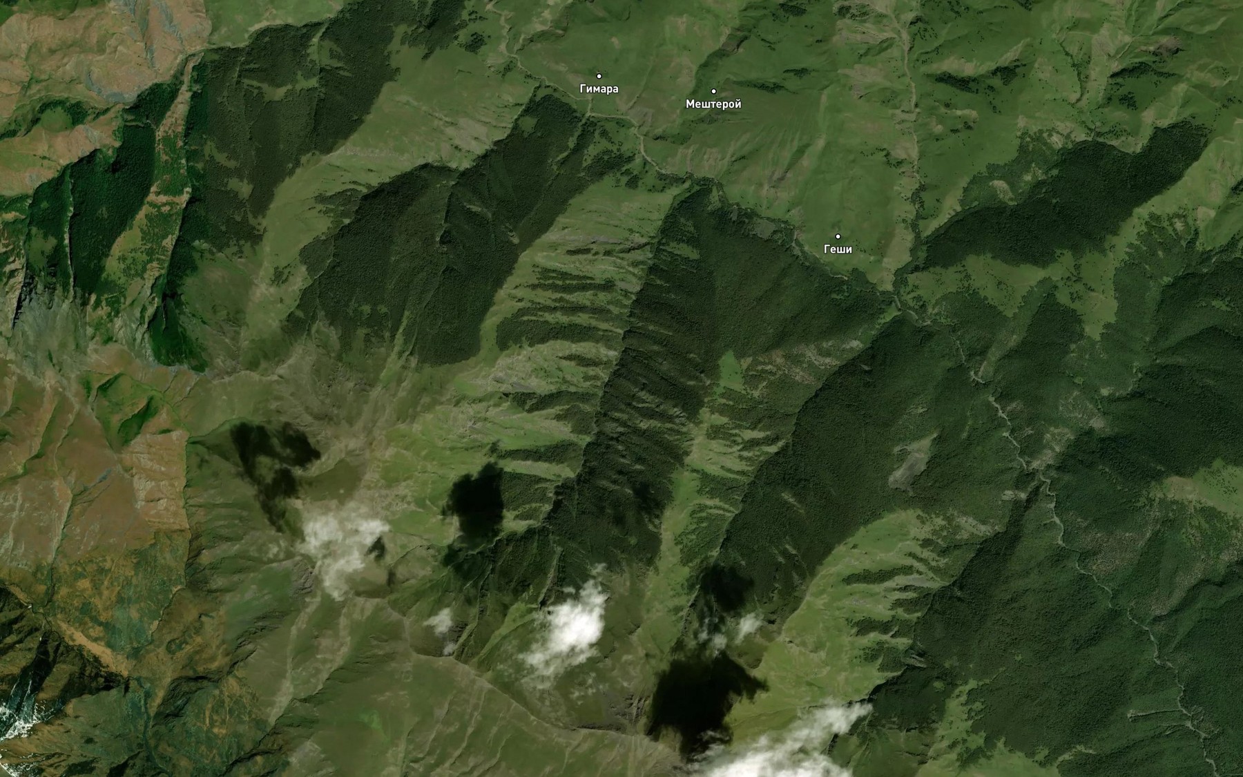 Satellite map of the Ushchel'ye Cherdychu