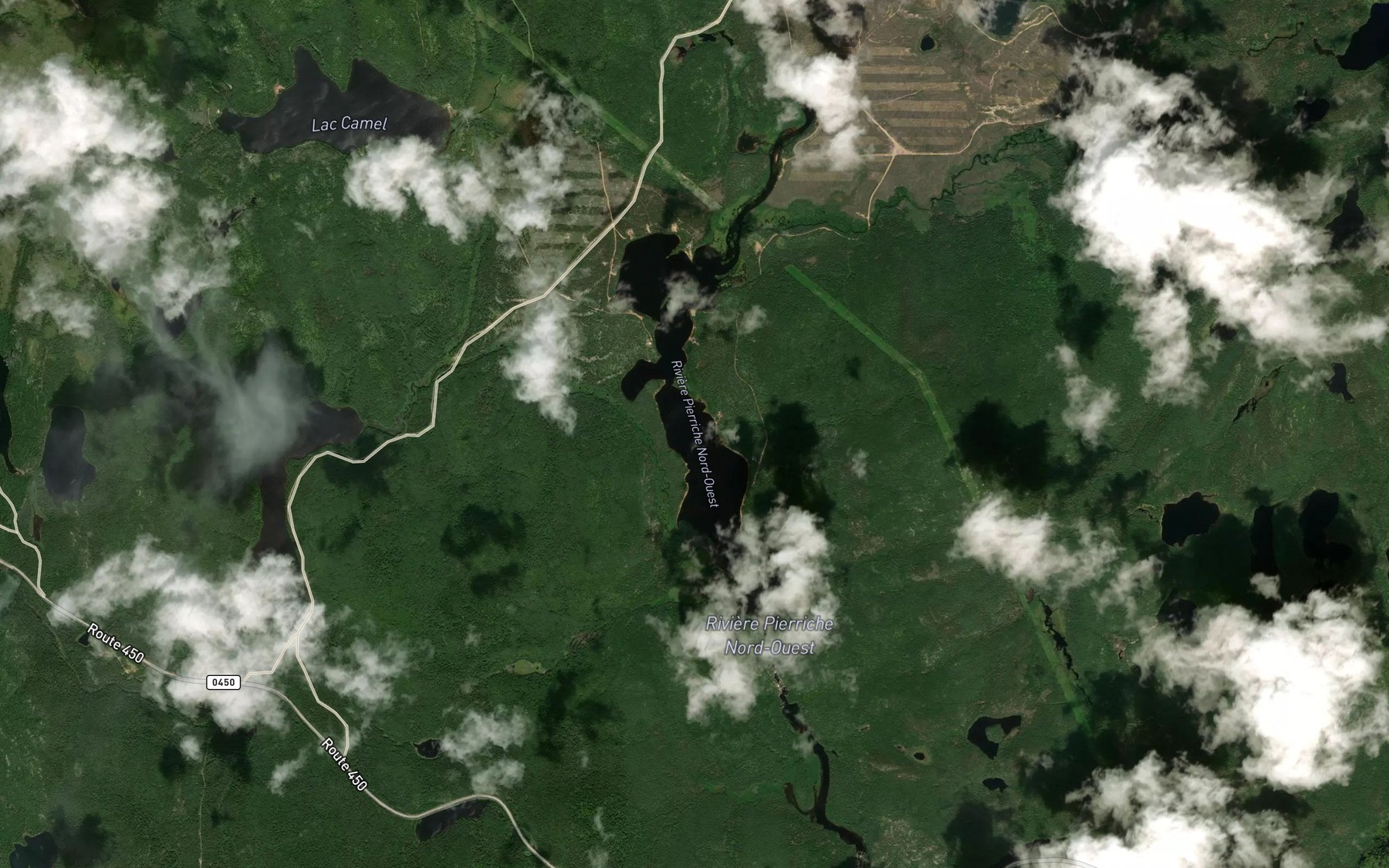 Satellite map of the Lac Charlebois