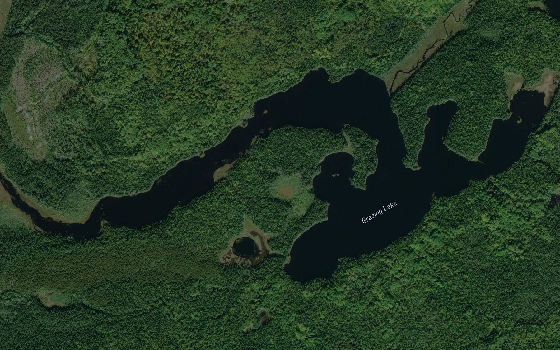 Satellite map of the Grazing Lake