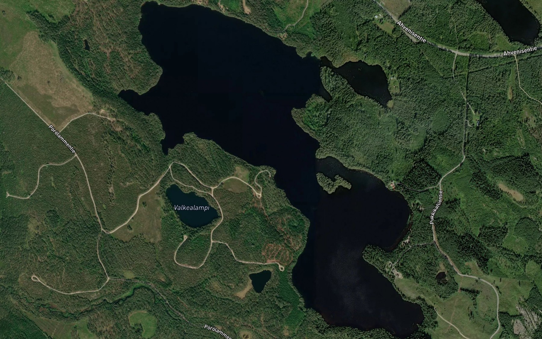Satellite map of the Ruunalahti
