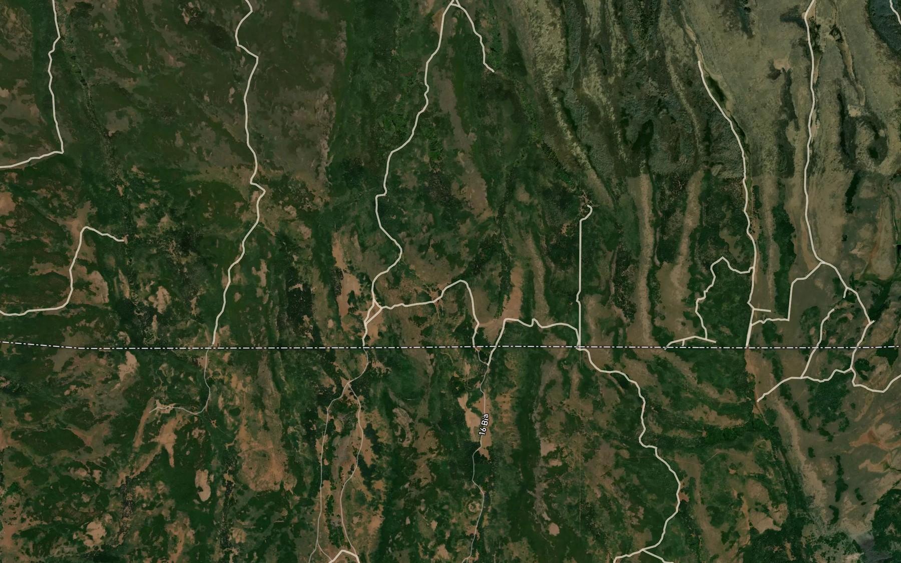 Satellite map of the Chicken Spring