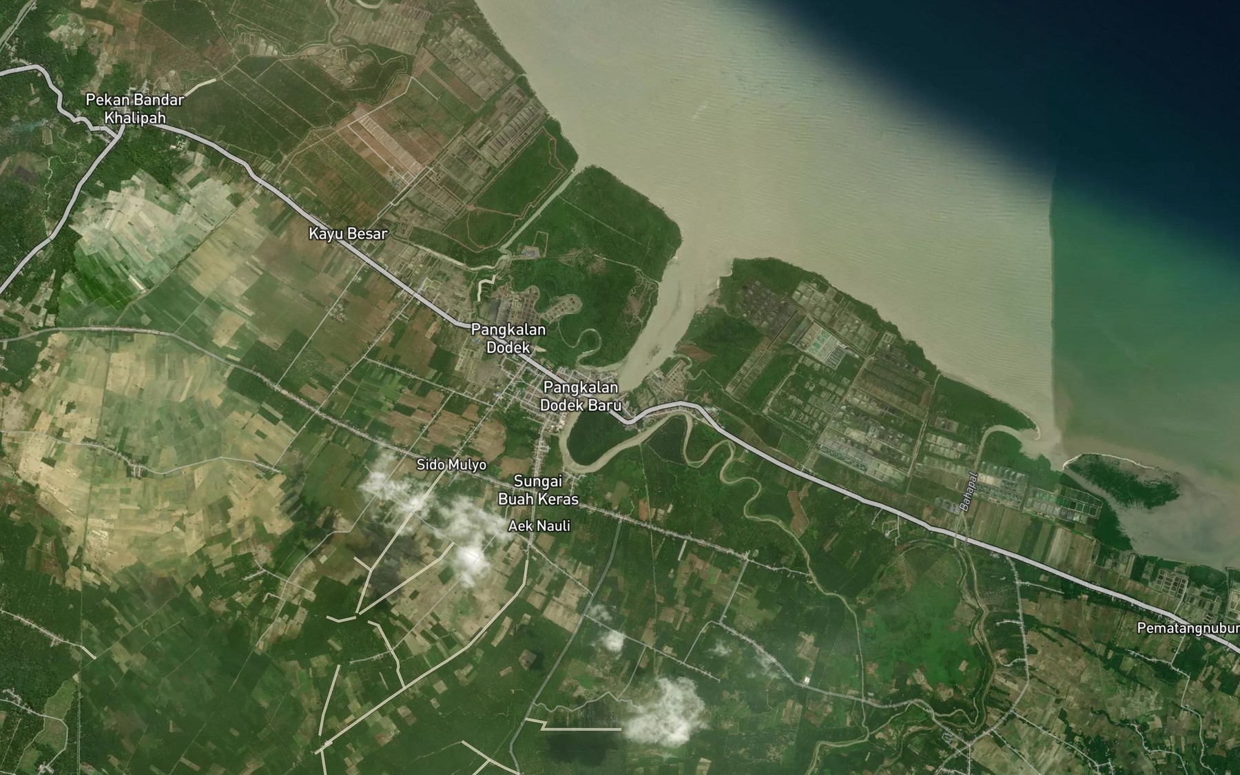 Satellite map of the Sungai Suka