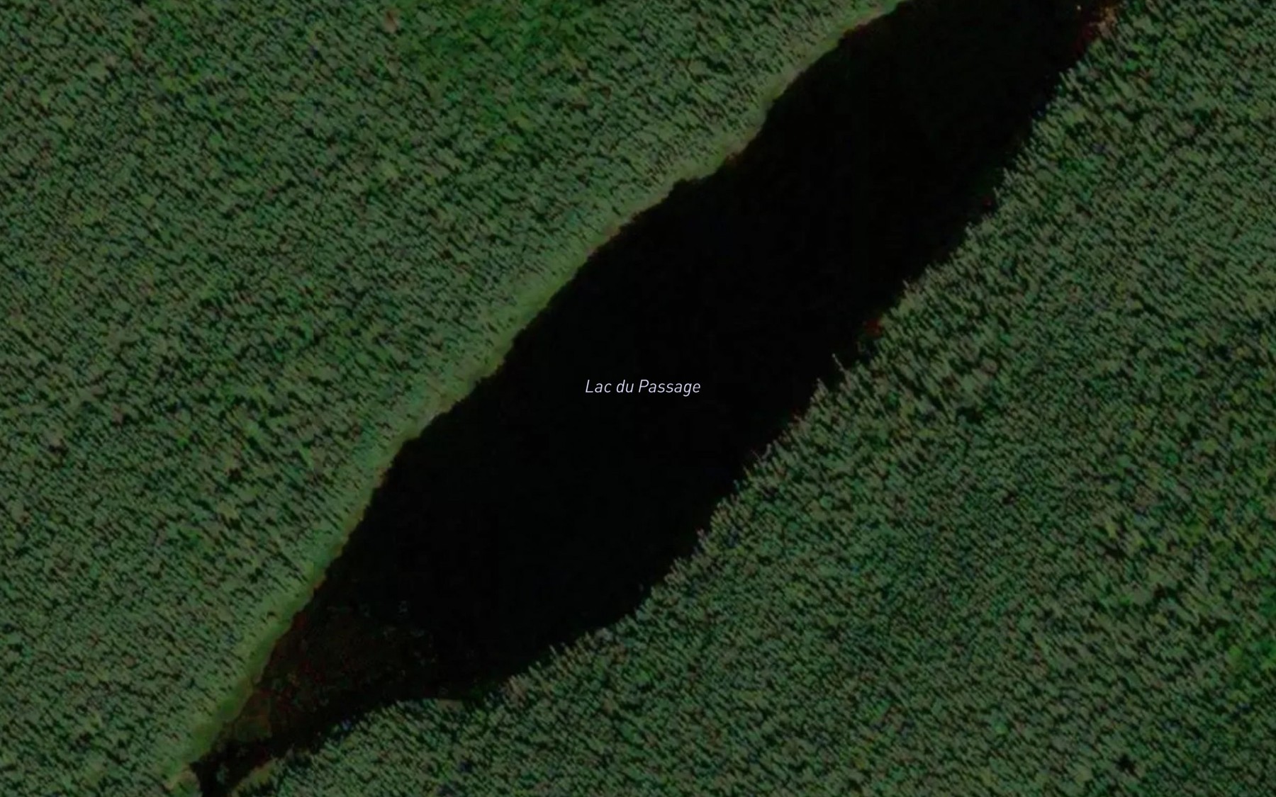 Satellite map of the Lac du Passage