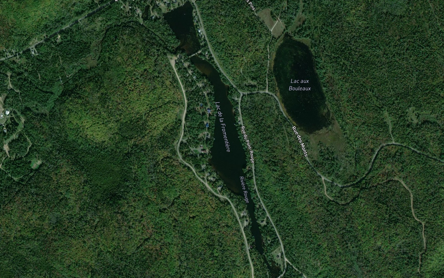 Satellite map of the Lac Joly