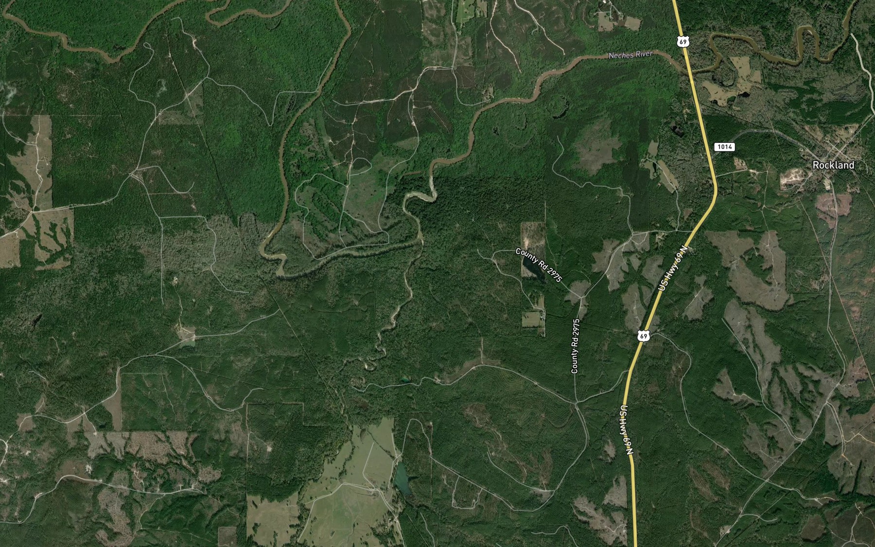 Satellite map of the Weeks Branch