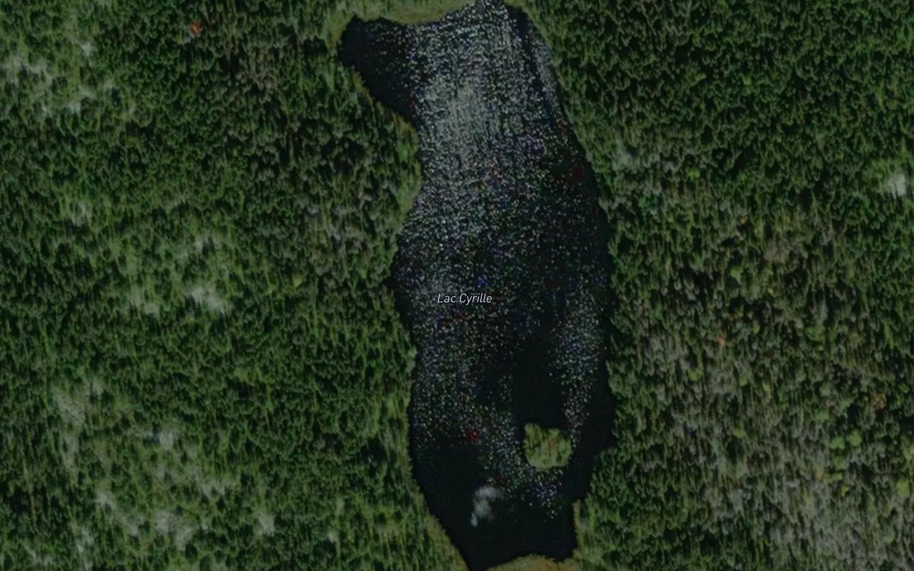 Satellite map of the Lac Cyrille
