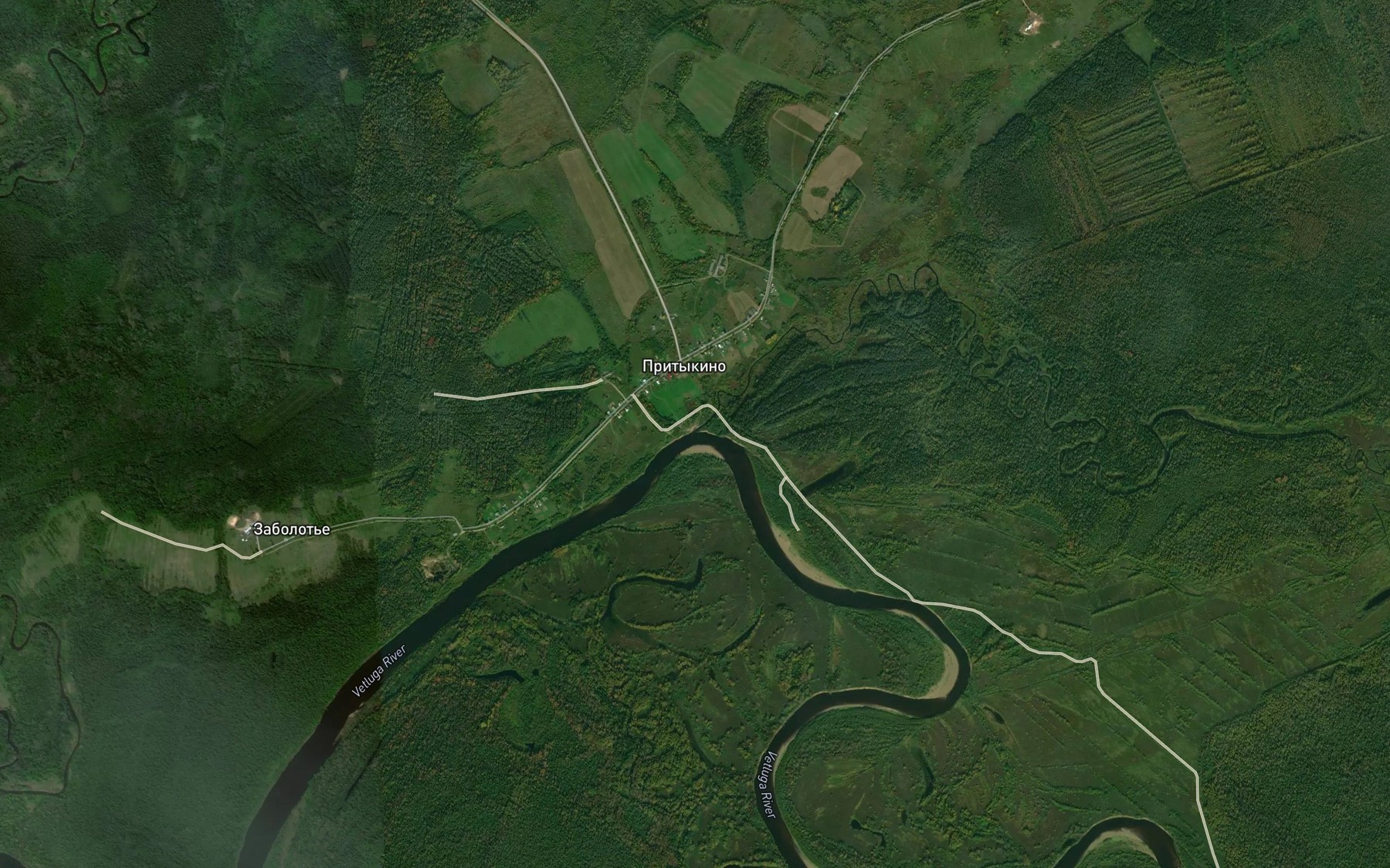 Satellite map of the Pyzmas