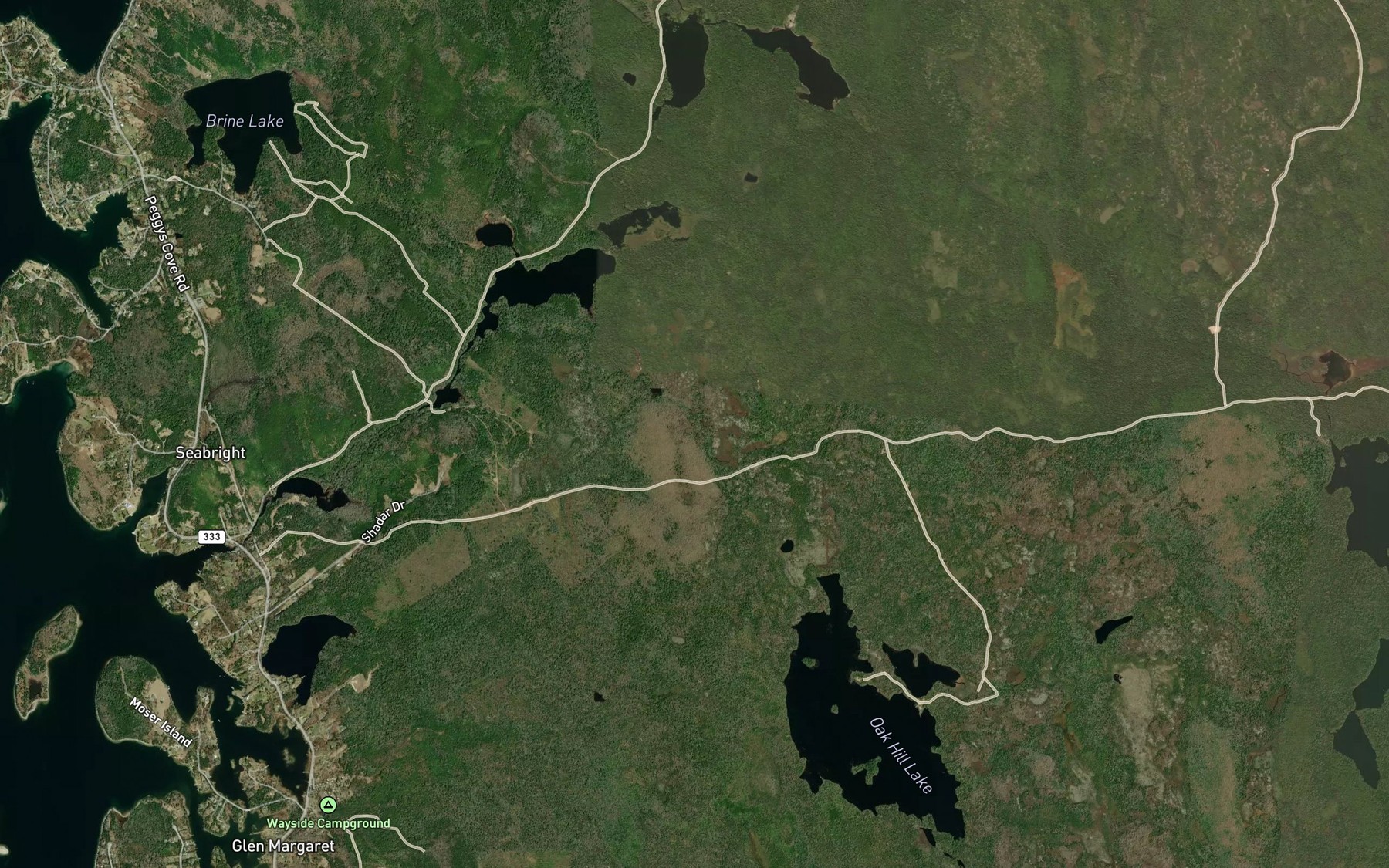 Satellite map of the Millyard Run
