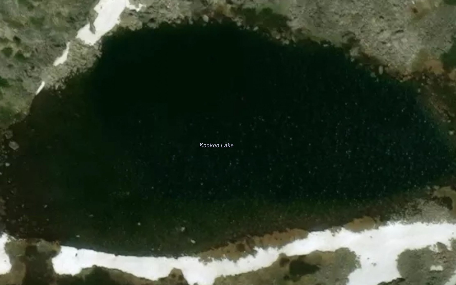 Satellite map of the Kookoo Lake